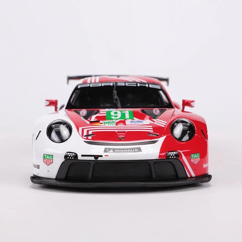 

Bburago 1:24 Porsche 911 RSR LM 2020 Racing Edition Die Casting Alloy Car Model Art Deco Collection Toy Tools Gift Factory