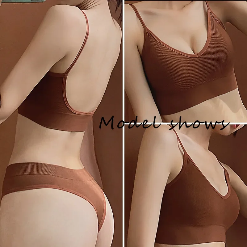 2023 Hot selling No Steel Ring Gathering Sexy Back Underlay Underwear Set Thin Triangle Cup Sports Tank Top Bra bra top S-XXL
2023 Hot selling No Steel Ring Gathering Sexy Back Underlay Underwear Set Thin Triangle Cup Sports Tank Top Bra bra top S-XXL