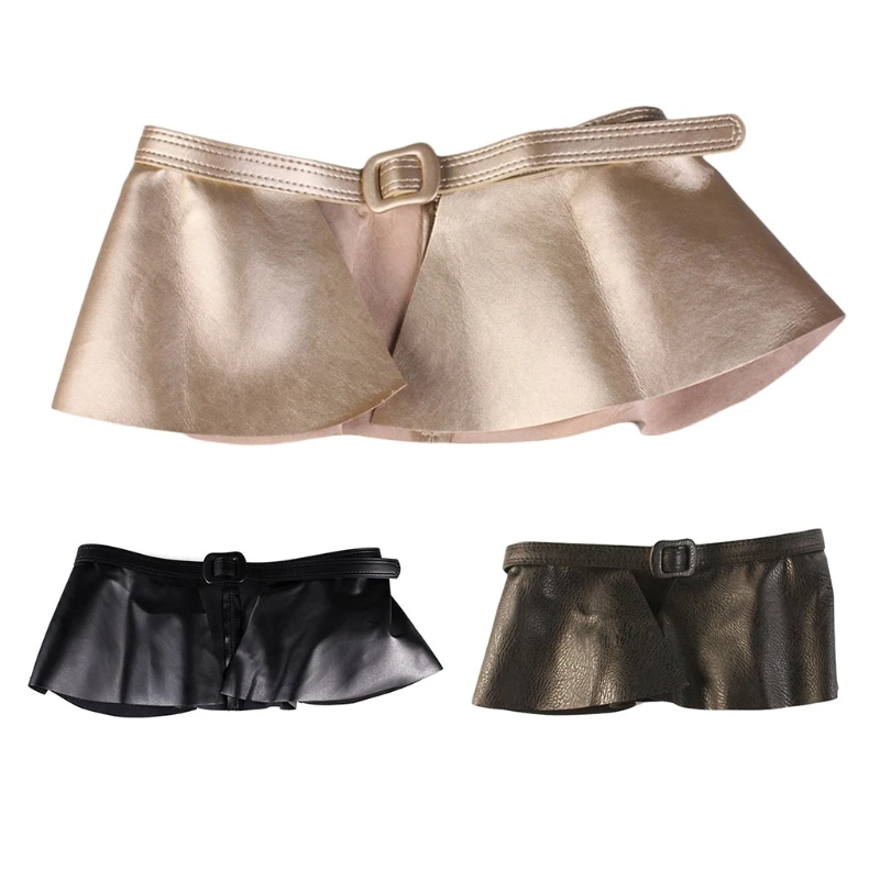 

Women's Adjustable Faux Leather Peplum Belt Wide Waistband Skirt Belt Mother's Day Gift Skirt Belt Leather