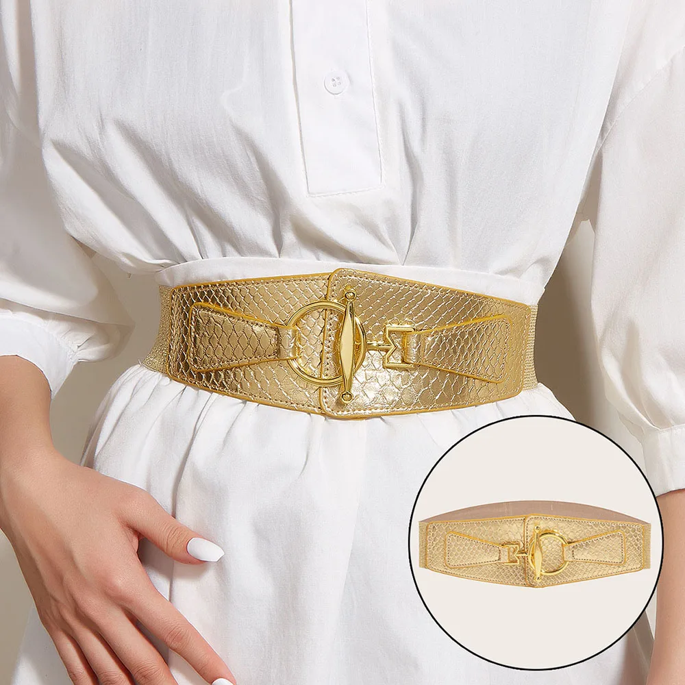 New Women PU Leather Wide Waist Belt High Quality Luxury Big Belts for Women Retro Stretch Dress Belt Cummerbunds Plus Size Belt
New Women PU Leather Wide Waist Belt High Quality Luxury Big Belts for Women Retro Stretch Dress Belt Cummerbunds Plus Size Belt