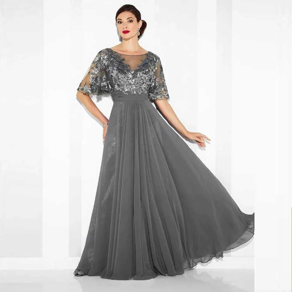Yipeisha Steel Gray Mother Of Bridal Dresses Sequined A Line Exquisite Sashes Half Sleeve Wedding Party Gowns 2022 New Chiffon
Yipeisha Steel Gray Mother Of Bridal Dresses Sequined A Line Exquisite Sashes Half Sleeve Wedding Party Gowns 2022 New Chiffon