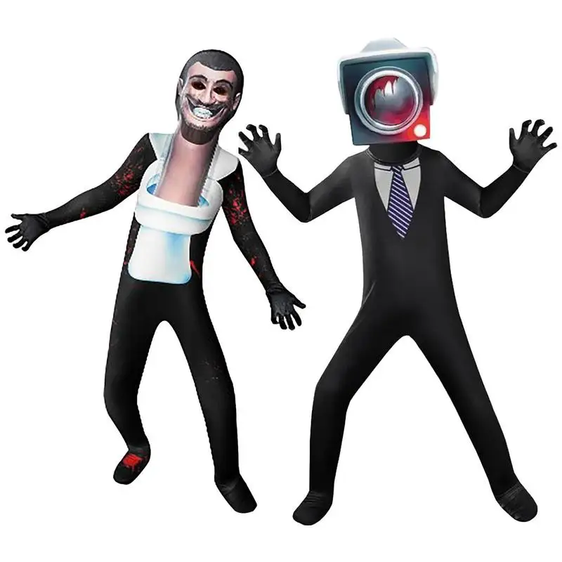 Cosplay Costume for Boys toilet man and monitor Halloween Cosplay Dress Up Halloween Clothing Party Onesize with Headgear
Cosplay Costume for Boys toilet man and monitor Halloween Cosplay Dress Up Halloween Clothing Party Onesize with Headgear