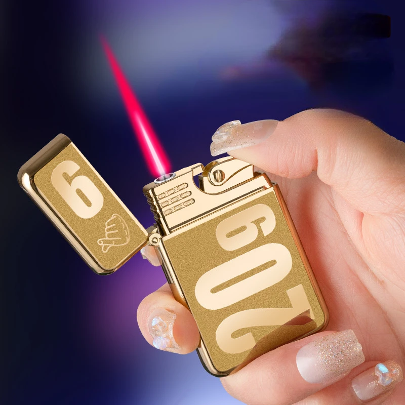 Internet Celebrity Creative Red Flame Straight To The Metal Lighter Electroplating Pattern Windproof Inflatable Lighter
Internet Celebrity Creative Red Flame Straight To The Metal Lighter Electroplating Pattern Windproof Inflatable Lighter