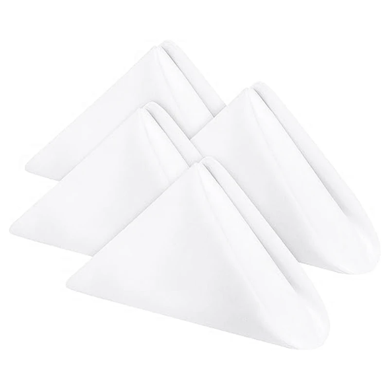 

Cloth Napkins Cotton Dinner Napkins With Hemmed Edges, Washable Napkins Perfect For Parties, Weddings And Dinners