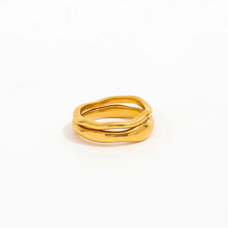 Fashion Minimalist Wave Shaped Stainless Steel Ring For Women Jewelry High End PVD Wholesale No Fade&Waterproof
Fashion Minimalist Wave Shaped Stainless Steel Ring For Women Jewelry High End PVD Wholesale No Fade&Waterproof