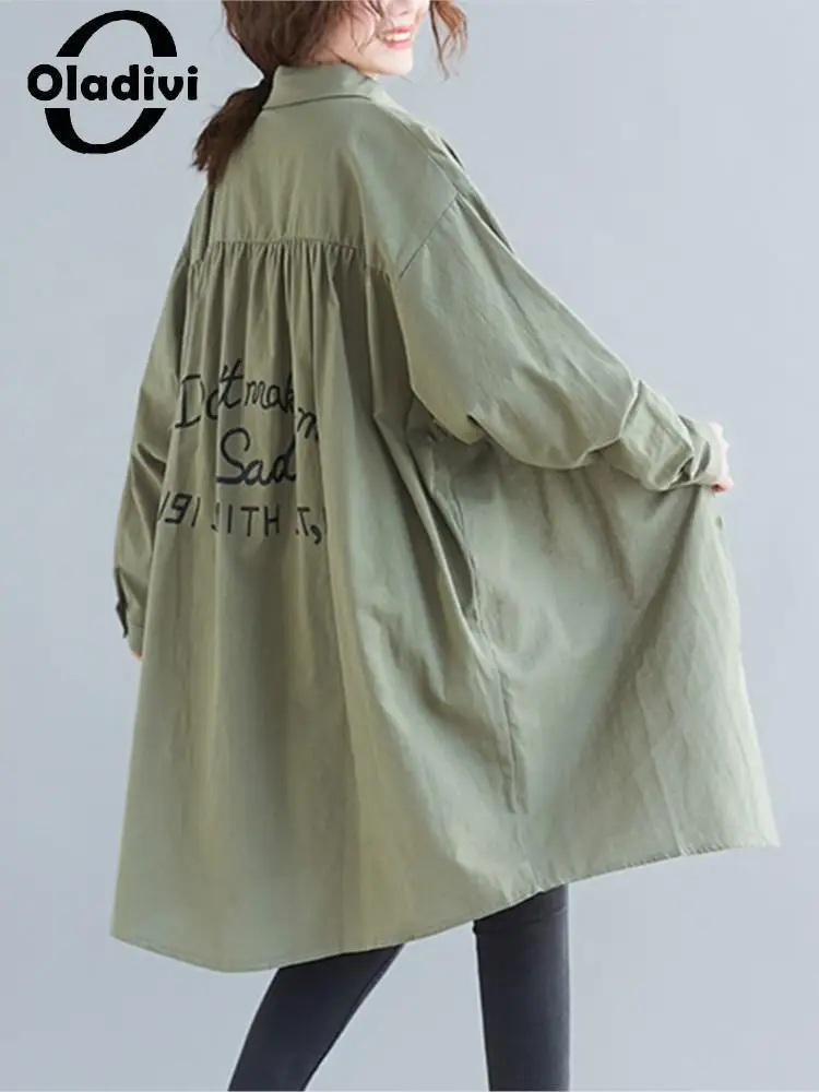 Oladivi Large Size Women Long Sleeve Printed Shirts 2022 Spring Autumn Casual Loose Blouses Oversized Clothing Tops Blusas 2188
Oladivi Large Size Women Long Sleeve Printed Shirts 2022 Spring Autumn Casual Loose Blouses Oversized Clothing Tops Blusas 2188