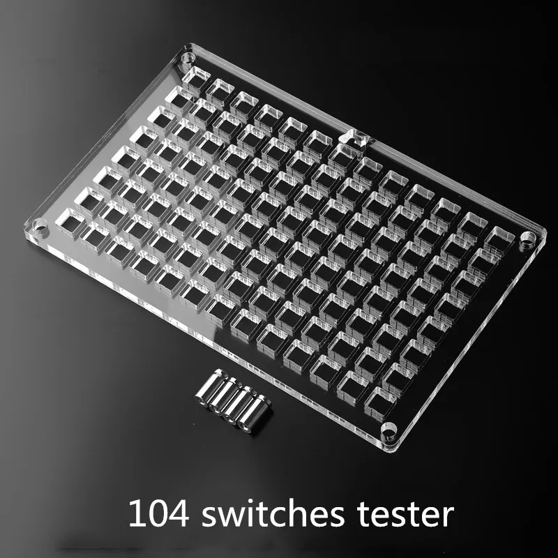 Тестер переключателей с акриловой основой для механического кронштейна переключателя клавиатуры для Cherry Kailh Gateron Outemu толщина 9,5 мм 
Тестер переключателей с акриловой основой для механического кронштейна переключателя клавиатуры для Cherry Kailh Gateron Outemu толщина 9,5 мм