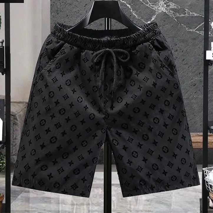 Trendy Brand Flocking Shorts Men's Summer New High Street Printed Loose Shorts Internet Celebrity Pu Handsome Casual Beach Pants
Trendy Brand Flocking Shorts Men's Summer New High Street Printed Loose Shorts Internet Celebrity Pu Handsome Casual Beach Pants