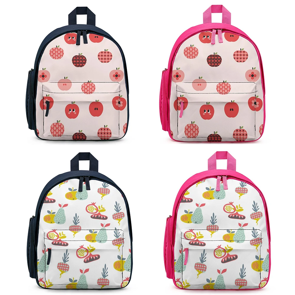 

Customize Your Image Logo Travel Bag School Bag for Child Multifunctional Kids Fruit Backpack Cute Kindergarten Schoolbag