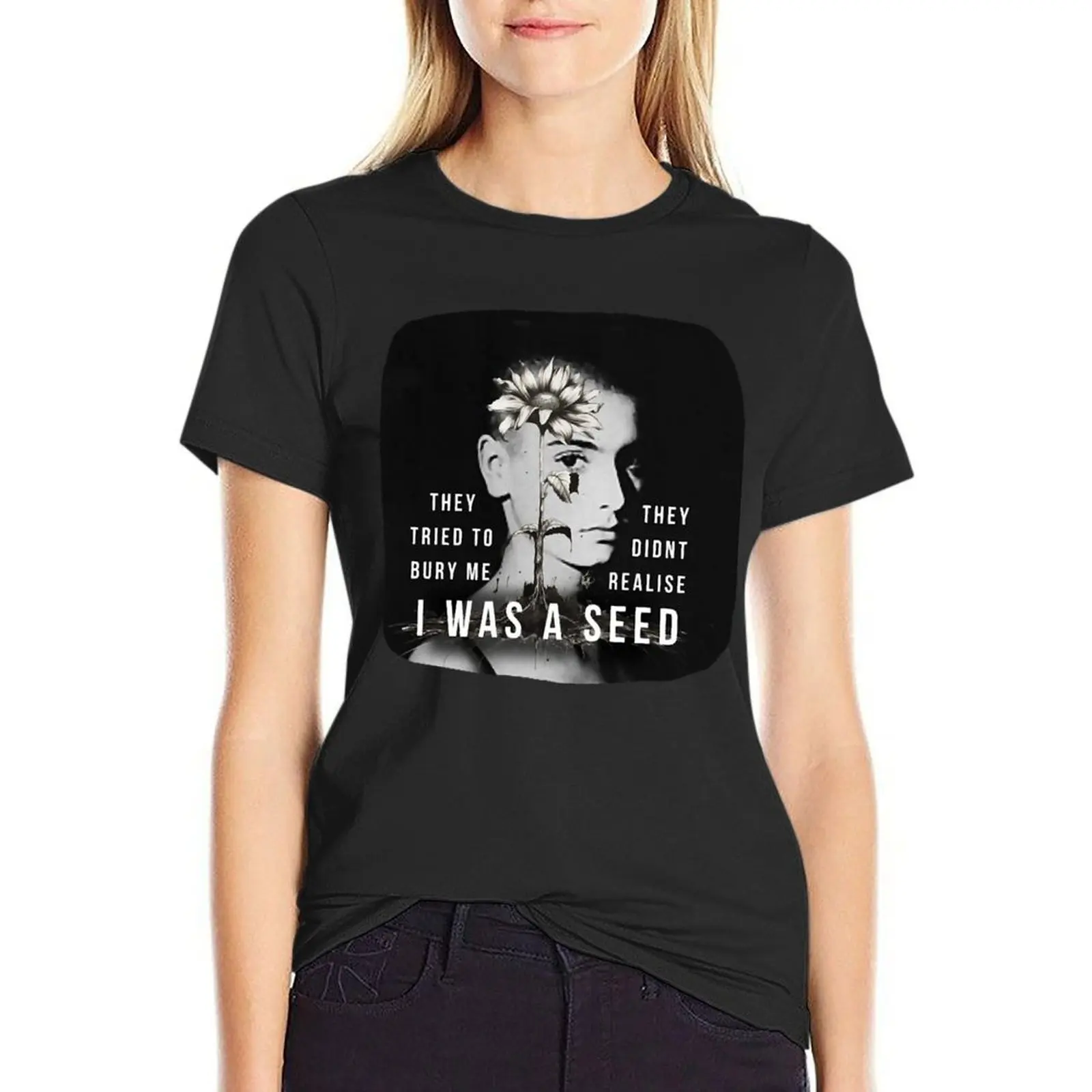 Sinéad O'Connor Quote - We love you Sinead T-shirt lady clothes Blouse t shirts for Women loose fit
Sinéad O'Connor Quote - We love you Sinead T-shirt lady clothes Blouse t shirts for Women loose fit