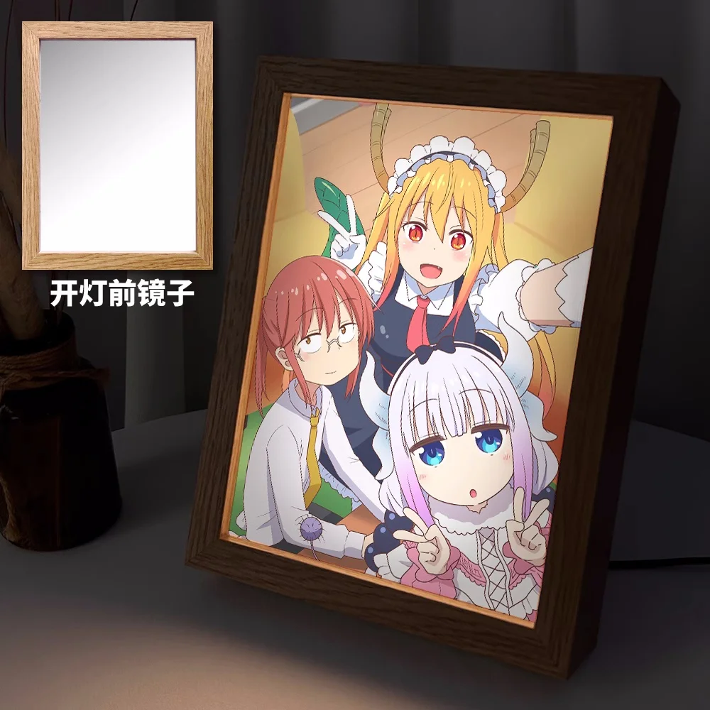 

Miss Kobayashi's Dragon Maid Tohru KannaKamui Lamp Ornaments Figure Desk Frame Mirror Cosplay 6579 Kids Collection Toy