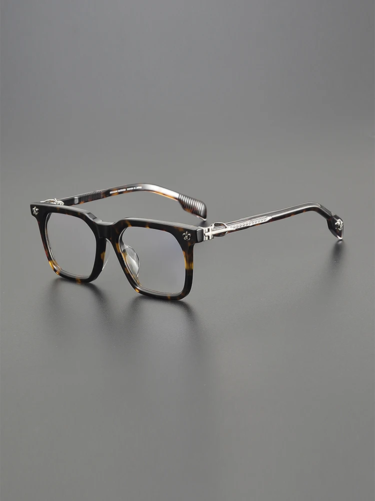 Designer vintage handmade glasses Frame Men's Big Frame Fashion Square Frame 150 Big Face optical prescription glasses full fram
Designer vintage handmade glasses Frame Men's Big Frame Fashion Square Frame 150 Big Face optical prescription glasses full fram