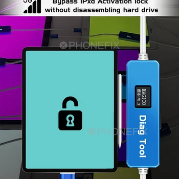 Magico Diag DFU 도구, iPad, iPhone 6, 7, 8 X 용, 하드 디스크 브러시 오류, NAND 제거 없이 와이파이 데이터 언팩