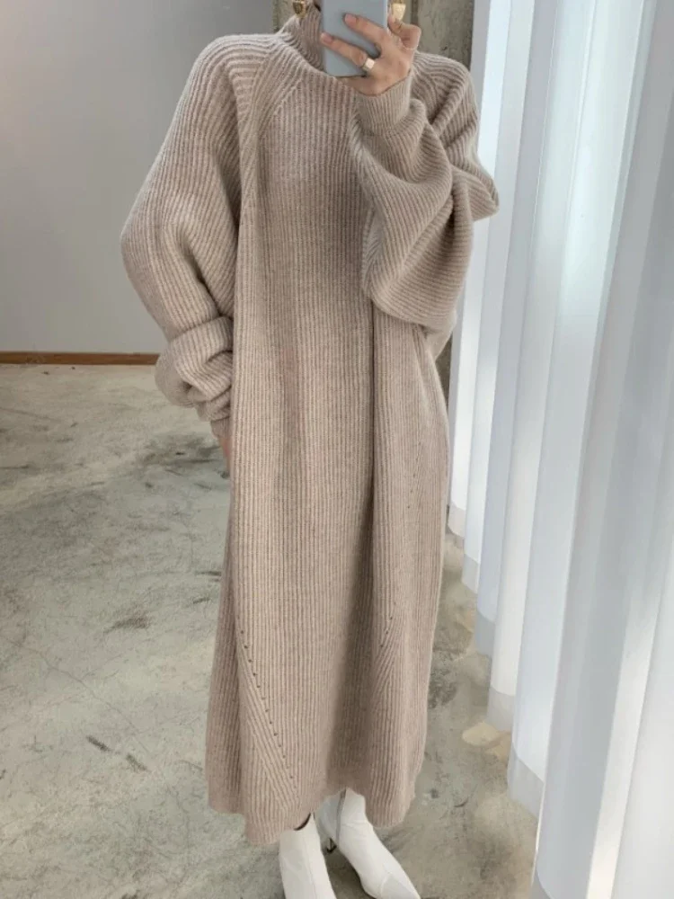Fashion Women Sweaters 2023 Solid Loose Fit Large High Neck Raglan Sleeves with Lazy Wind Pit Stripes Jerseys Women's Sweater
Fashion Women Sweaters 2023 Solid Loose Fit Large High Neck Raglan Sleeves with Lazy Wind Pit Stripes Jerseys Women's Sweater