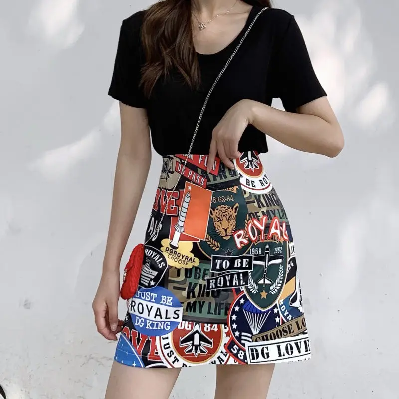 Graffiti Skirts Preppy Style A Line High Waist Cartoon Print Mini Skirts Women Elegant Casual Skirts for Women 2021 Short Skirt
Graffiti Skirts Preppy Style A Line High Waist Cartoon Print Mini Skirts Women Elegant Casual Skirts for Women 2021 Short Skirt