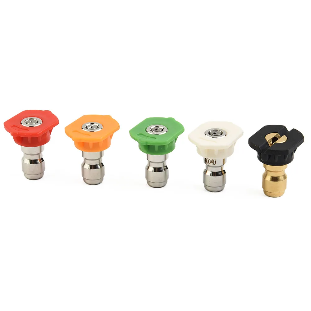 Pressure Washer Spray Nozzle Tips 0 15 25 40 Degree Multiple Degree Quick Connector Quick Release High Quality
Pressure Washer Spray Nozzle Tips 0 15 25 40 Degree Multiple Degree Quick Connector Quick Release High Quality