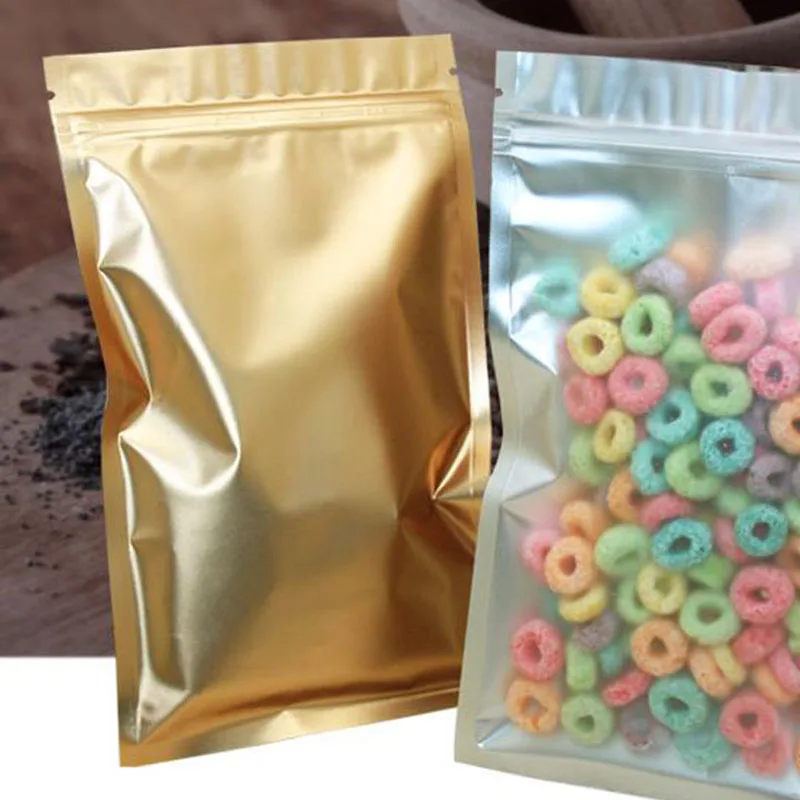 gold 100pcs Lot Aluminum Foil Zip Lock Food Valve Bag Food Grocery Resealable Mylar Foil With Notch Foil Mylar Food Storage
gold 100pcs Lot Aluminum Foil Zip Lock Food Valve Bag Food Grocery Resealable Mylar Foil With Notch Foil Mylar Food Storage