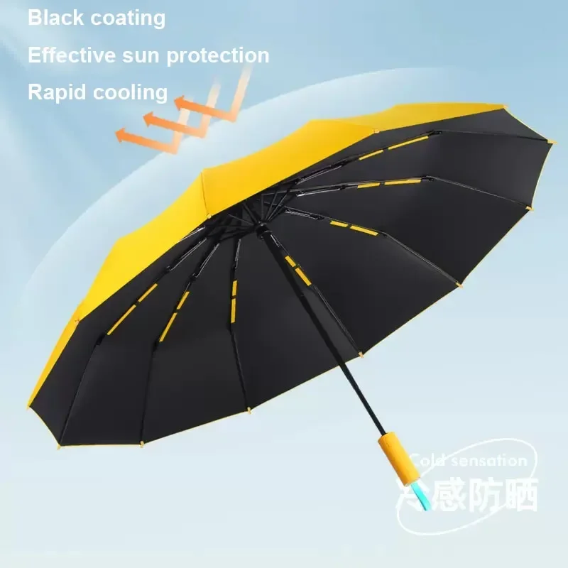 

Reinforced Double Bone Parasol Umbrella Sunproof Men Folding 48 Strong Waterproof Women Automatic Windproof Umbrellas Layered