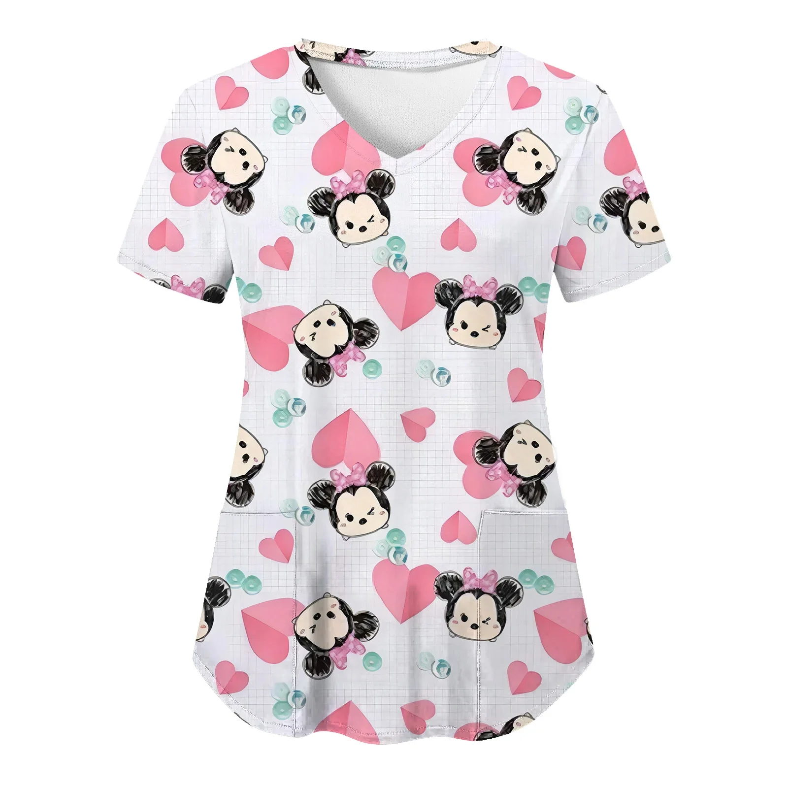 T-shirts V Neck T-shirt Minnie Mouse Tops Nurse Uniform Woman Clothes Mickey Top Women 2023 Summer Pocket Hospital Disney Tees
T-shirts V Neck T-shirt Minnie Mouse Tops Nurse Uniform Woman Clothes Mickey Top Women 2023 Summer Pocket Hospital Disney Tees