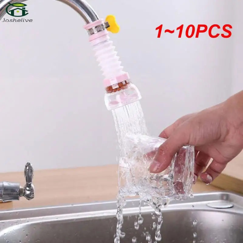 

1~10PCS Faucet Filter360° Rotating Telescopic Sprinkler Healthy Filter Faucet Kitchen Adjustable Anti-splash Faucet Expander