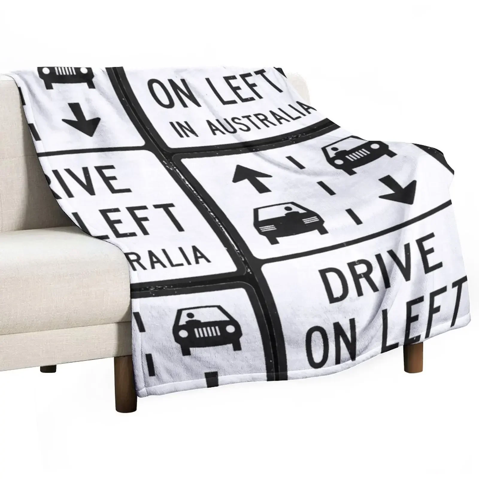 New Drive on the left in Australia - road sign Throw Blanket Flannel Fabric Thermal Blankets
New Drive on the left in Australia - road sign Throw Blanket Flannel Fabric Thermal Blankets