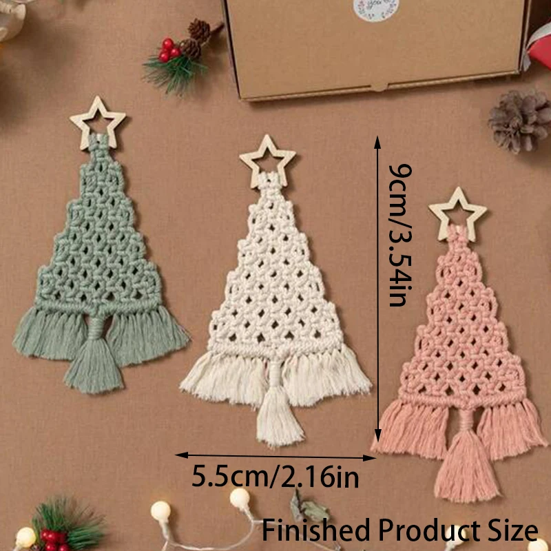 DIY Macrame Christmas Tree Kit - Handmade Holiday Craft Set 1 S357840fddefa4c95af5f69684b726a89Z
