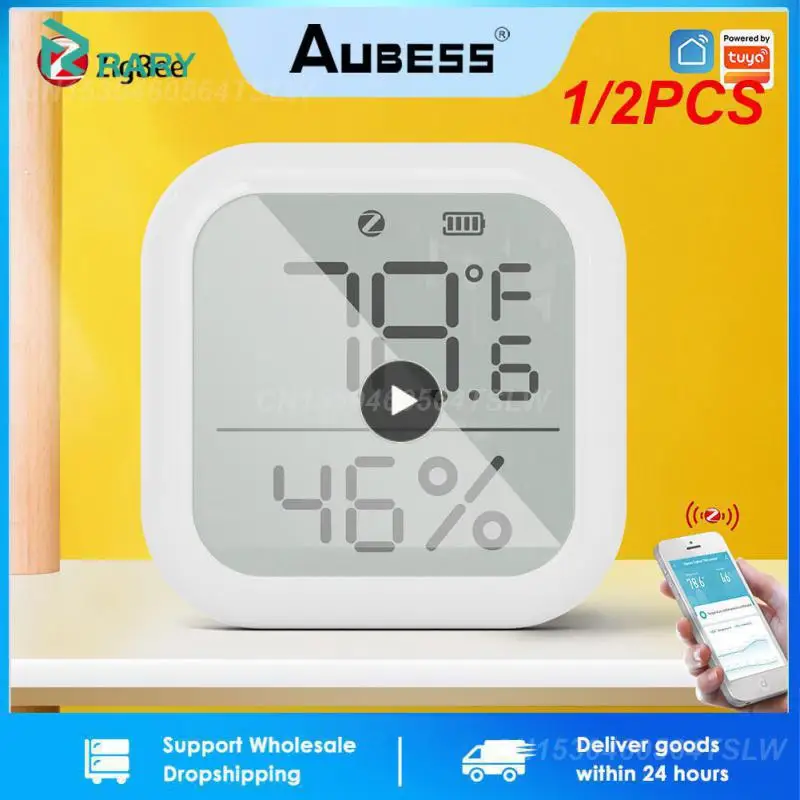 1/2PCS Tuya Smart ZigBee Temperature and Humidity Sensor Indoor Hygrometer With Digital LCD Display Smart Life APP Remote
1/2PCS Tuya Smart ZigBee Temperature and Humidity Sensor Indoor Hygrometer With Digital LCD Display Smart Life APP Remote