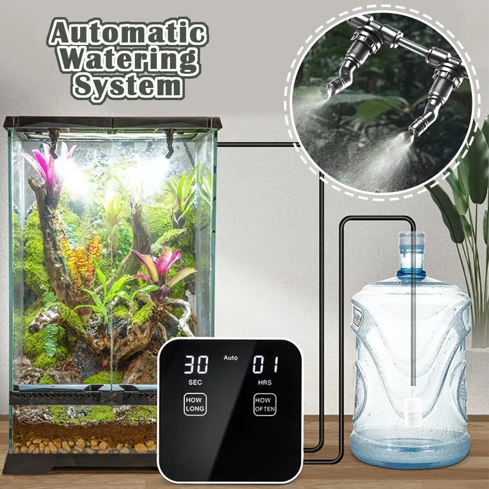 Super Timing System Automatic Watering System Garden Irrigation Digital Reptile Intelligent Machine Fogger Sprinkler Humidi M8W6
Super Timing System Automatic Watering System Garden Irrigation Digital Reptile Intelligent Machine Fogger Sprinkler Humidi M8W6