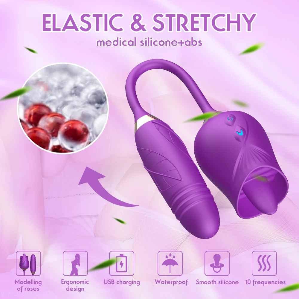 Rose Toy Sucking Licking Vibrator Female Clitoris Nipple Stimulator Vagina Massager Telescopic G-Spot Vibrating Egg for Women Ad Rose Toy Sucking Licking Vibrator Female Clitoris Nipple Stimulator Vagina Massager Telescopic G-Spot Vibrating Egg for Women Ad