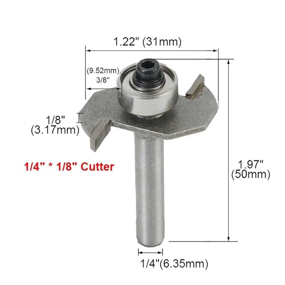 T Slot T Slot Cutter Router Bit Equipments Hand Tool High Speed Steel 1/8\" Cutting Depth 1/8\\\" Cutting Depth
T Slot T Slot Cutter Router Bit Equipments Hand Tool High Speed Steel 1/8\" Cutting Depth 1/8\\\" Cutting Depth