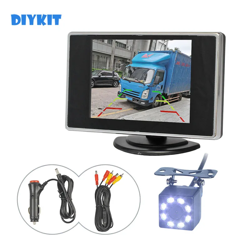 DIYKIT Wire 3.5inch TFT LCD Backup HD Car Monitor Rear View Car LED Camera Kit Reversing Auto Parking Assistance System
DIYKIT Wire 3.5inch TFT LCD Backup HD Car Monitor Rear View Car LED Camera Kit Reversing Auto Parking Assistance System