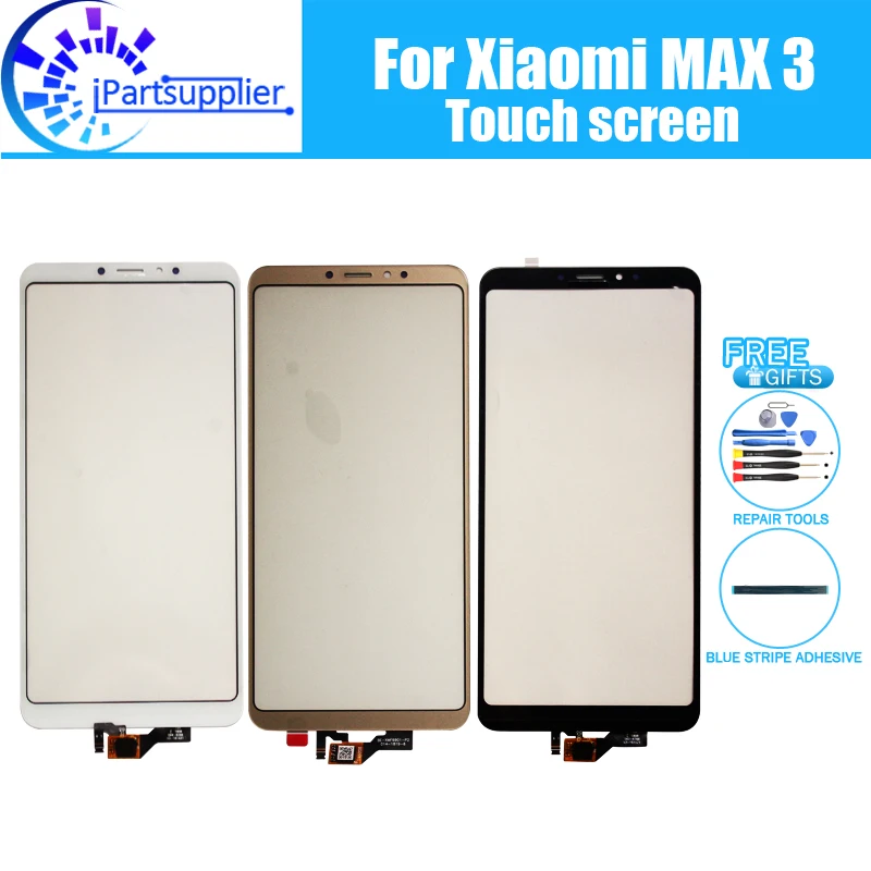 

6,9 дюймов для Xiaomi MAX 3 сенсорный экран Стекло 100% гарантия оригинальный дигитайзер стеклянная панель сенсорная Замена для Xiaomi MAX 3