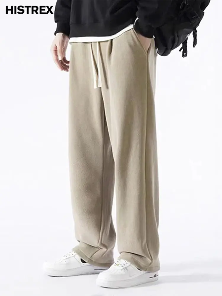 Winter Thick Fleece Warm Sweatpants Men Streetwear,Wide-Leg Straight Loose Track Pants,Fashion Casual Thermal Velvet Trousers
Winter Thick Fleece Warm Sweatpants Men Streetwear,Wide-Leg Straight Loose Track Pants,Fashion Casual Thermal Velvet Trousers