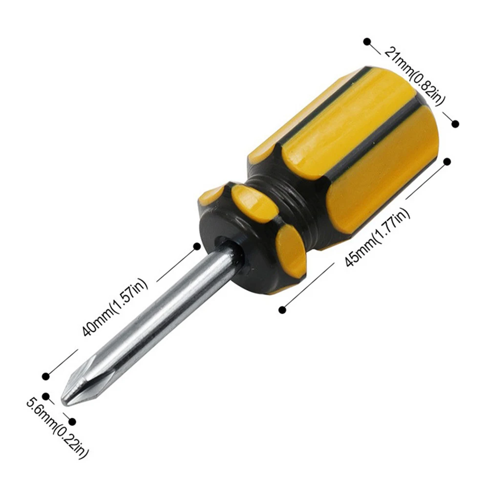 Brand New Limited Spaces Screwdriver Stubby Cross Flat Head PVC Material Short Handle Single Use Yellow+Silver
Brand New Limited Spaces Screwdriver Stubby Cross Flat Head PVC Material Short Handle Single Use Yellow+Silver