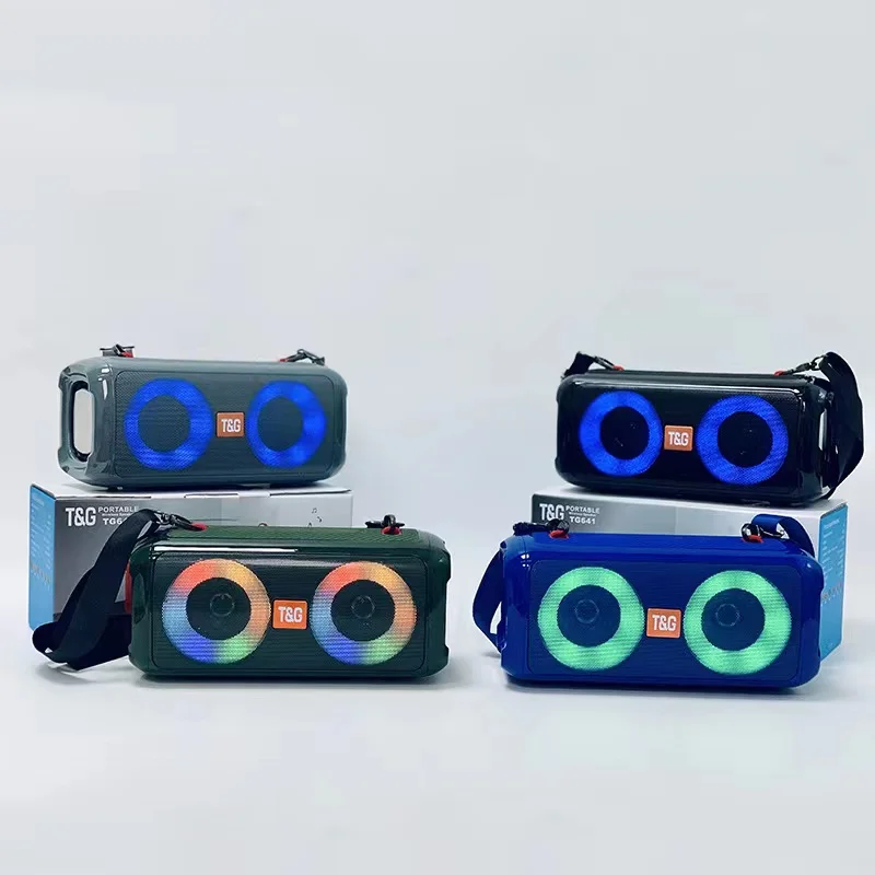 Беспроводной Bluetooth-динамик TG641, мощный стерео-сабвуфер мощностью 30 Вт, внешний сабвуфер RGB, цвет светильник, встроенный микрофон с радио, TWS, бумбокс
Беспроводной Bluetooth-динамик TG641, мощный стерео-сабвуфер мощностью 30 Вт, внешний сабвуфер RGB, цвет светильник, встроенный микрофон с радио, TWS, бумбокс