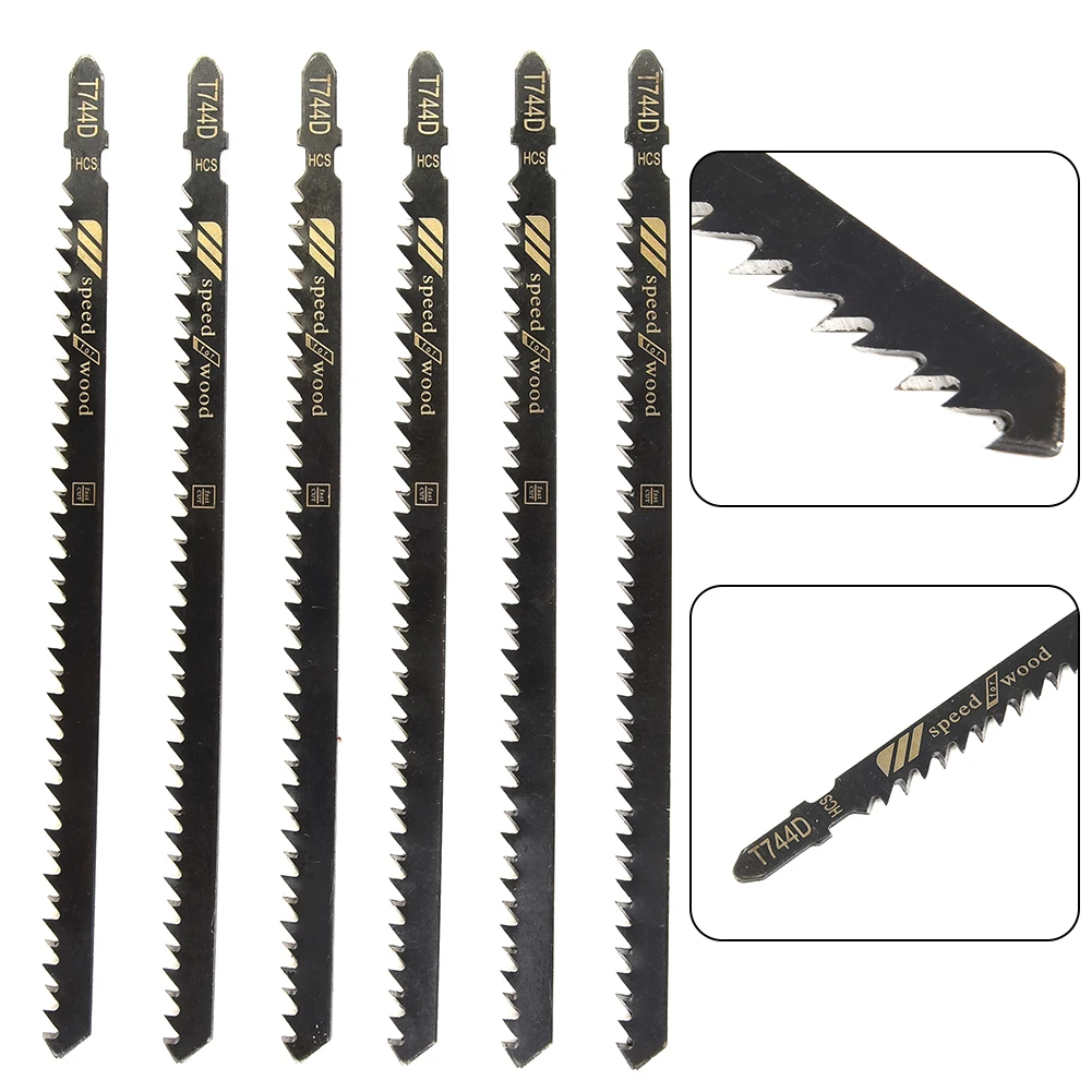 

6Pcs T744D 180mm Jigsaw Blades Very Fast Cuts For Wood Plastic Cutting Blades Woodworking Jig Saw Blades