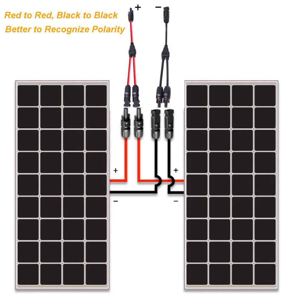 2 Pair Solar Panel Y-Branch Cable Connector Splitter/Coupler Series Connection Home Improvement Solar Power/ Electrical Supplies
2 Pair Solar Panel Y-Branch Cable Connector Splitter/Coupler Series Connection Home Improvement Solar Power/ Electrical Supplies