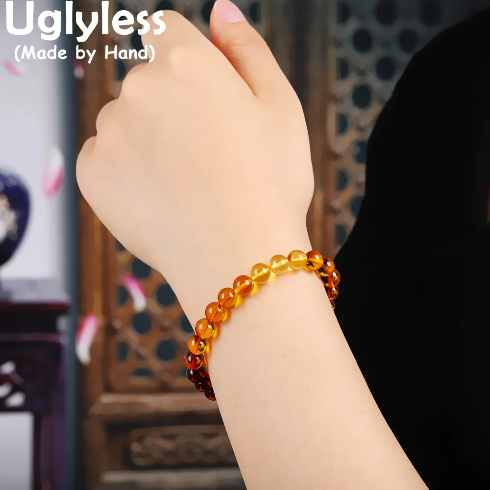 Браслеты Uglyless из эластичного шнура, женские браслеты из бисера из янтарного пчелиного воска разных цветов, браслеты из бисера с натуральными драгоценными камнями, цвет Янтарный
Браслеты Uglyless из эластичного шнура, женские браслеты из бисера из янтарного пчелиного воска разных цветов, браслеты из бисера с натуральными драгоценными камнями, цвет Янтарный