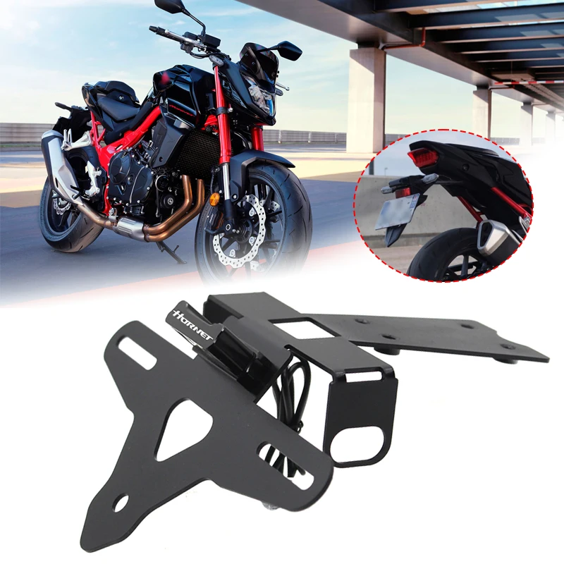 

For Honda CB750 Tail Tidy Fender Eliminator Rear License Plate Holder Bracket Led Light CB 750 Hornet 2023 Motorcycle