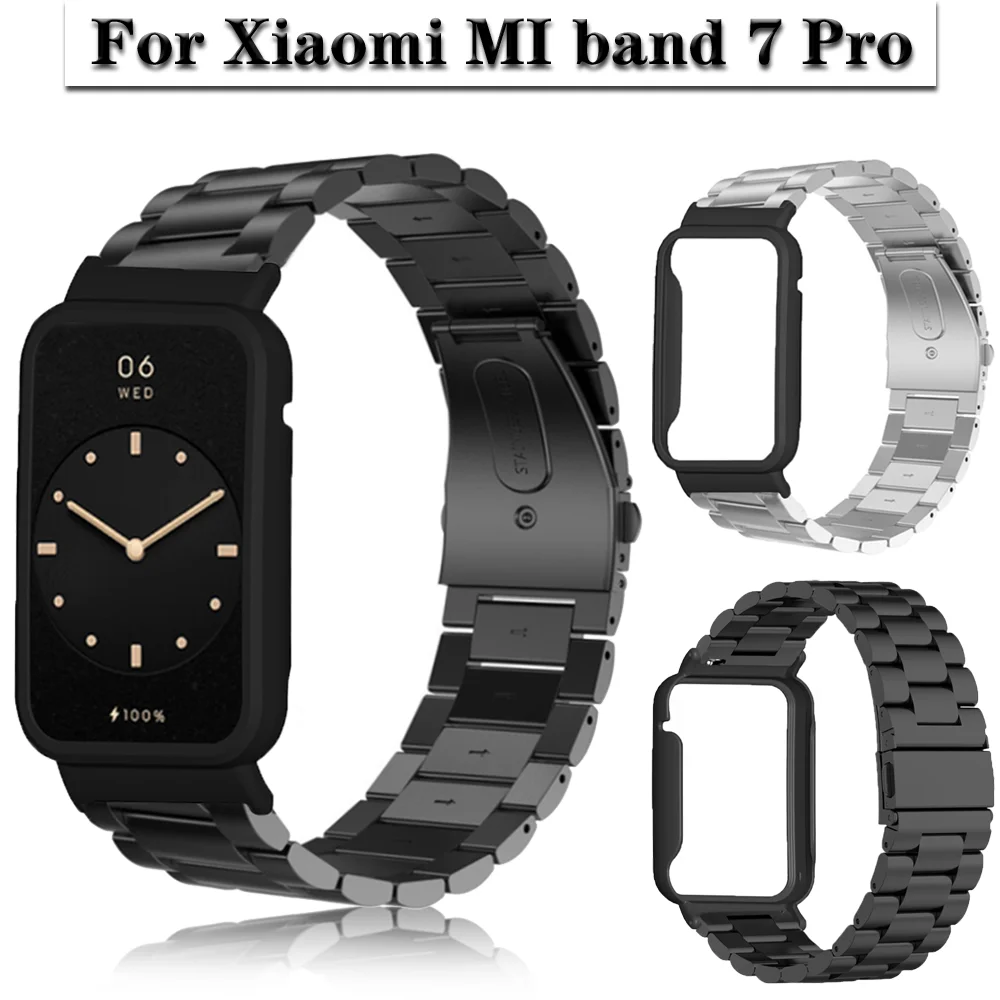 For Xiaomi Mi Band 7 Pro Smartwatch Strap Stainless steel Band Bracelet Watchbands With Mi Band 7Pro Protective Case Cover Frame
For Xiaomi Mi Band 7 Pro Smartwatch Strap Stainless steel Band Bracelet Watchbands With Mi Band 7Pro Protective Case Cover Frame