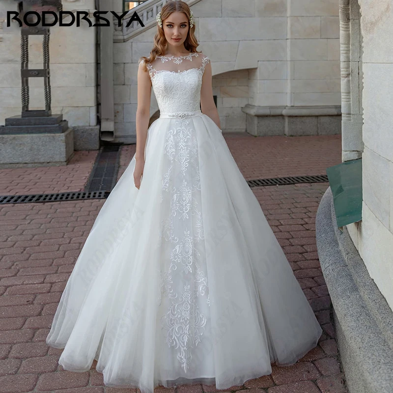 RODDRSYA Romantic Lace Princess Wedding Dresses For Women Elegant A-Line Belt Vestido Novia Civil Romantic Tulle Bride Party
RODDRSYA Romantic Lace Princess Wedding Dresses For Women Elegant A-Line Belt Vestido Novia Civil Romantic Tulle Bride Party