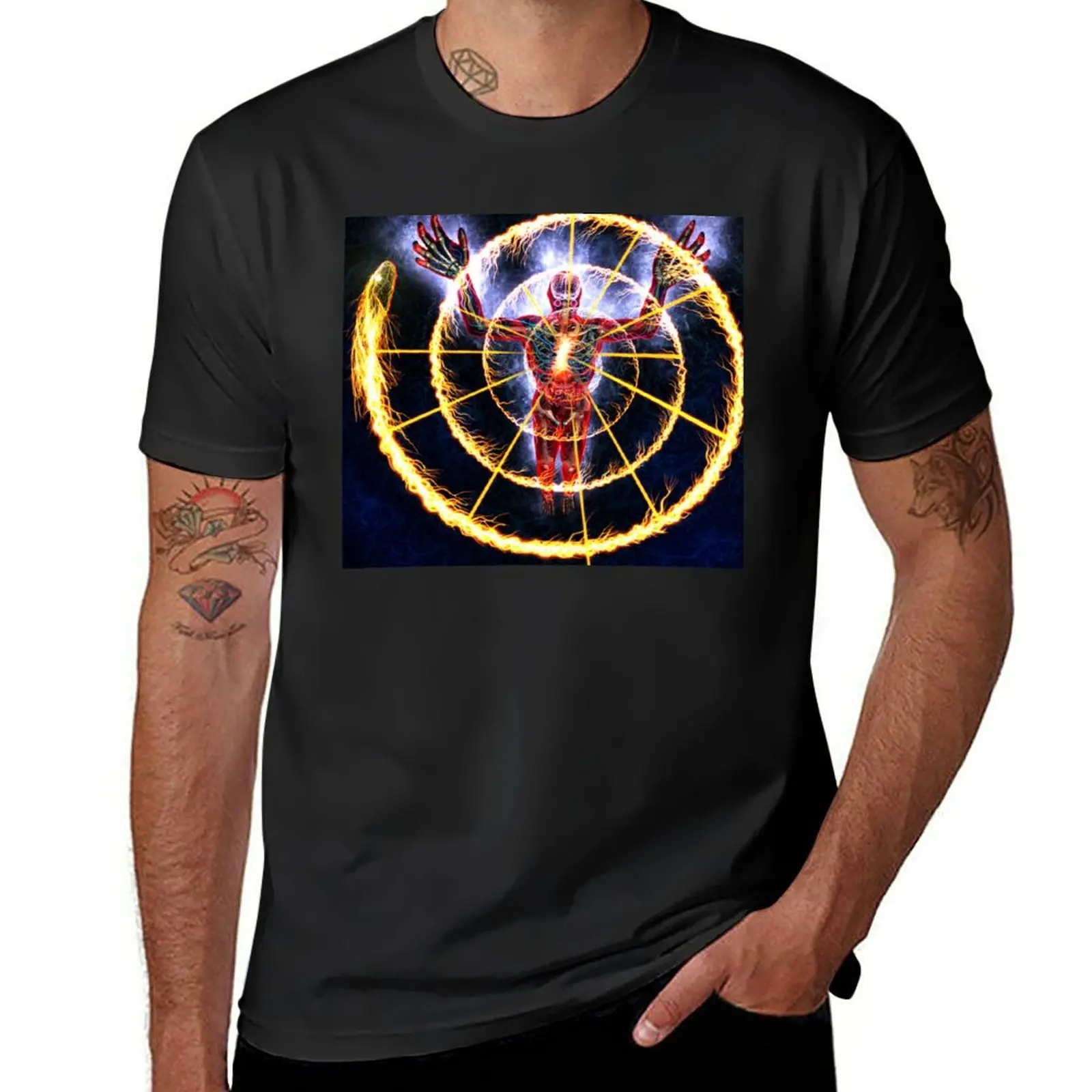

New alex grey cosmic aura circle 2020 design garpu T-Shirt plain t-shirt T-shirt for a boy mens t shirts