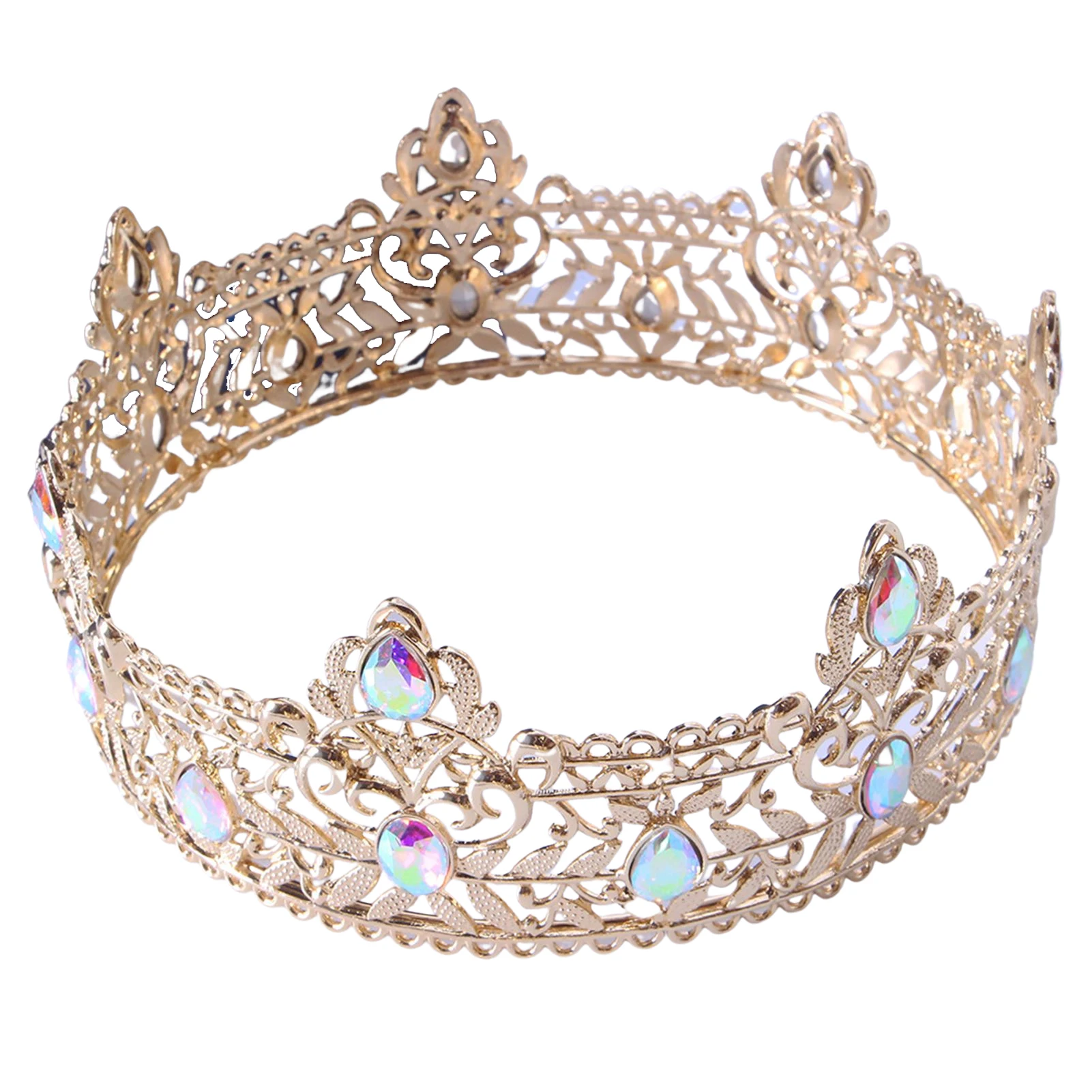 Baroque Bridal Tiara Crown Multi-color Sparkly Rhinestone King Tiara Hair Accessories for Girls Women
Baroque Bridal Tiara Crown Multi-color Sparkly Rhinestone King Tiara Hair Accessories for Girls Women