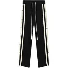 Stitching Side Striped Trousers for Men2022Spring New Loose Straight Drawstring Casual Pants Trendy Men 'S Pants 
Stitching Side Striped Trousers for Men2022Spring New Loose Straight Drawstring Casual Pants Trendy Men 'S Pants