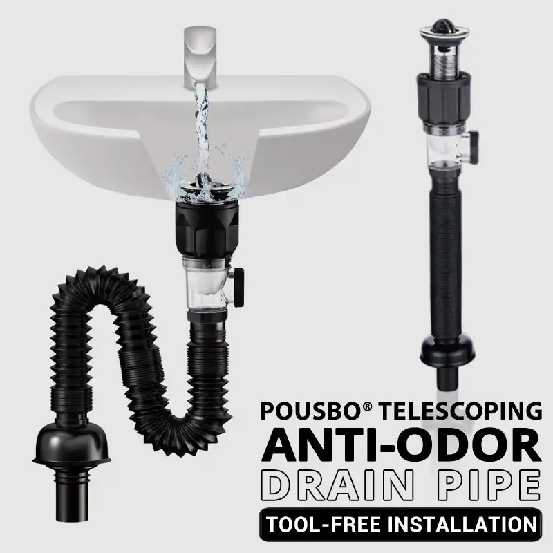 

Universal Sink Drain Pipe Retractable Flexible Anti-odor Sewer Drainage Water Hose Wash Basin Drainer Bathroom Kitchen Accessori