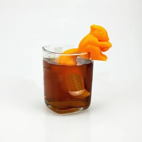 Squirrel Shape Silicone Tea Infuser cute Tea Strainer Reusable Herbal Spice Filter Brewing Tea Device kitchen teapot Accessories
Squirrel Shape Silicone Tea Infuser cute Tea Strainer Reusable Herbal Spice Filter Brewing Tea Device kitchen teapot Accessories