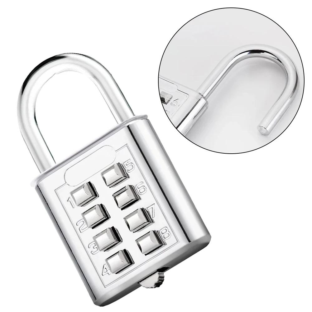 1pcs 8 Digits Password Code Outdoor Waterproof Combination Padlock Anti-thief Suitcase For Luggage Travel Smart Lock Keyed
1pcs 8 Digits Password Code Outdoor Waterproof Combination Padlock Anti-thief Suitcase For Luggage Travel Smart Lock Keyed