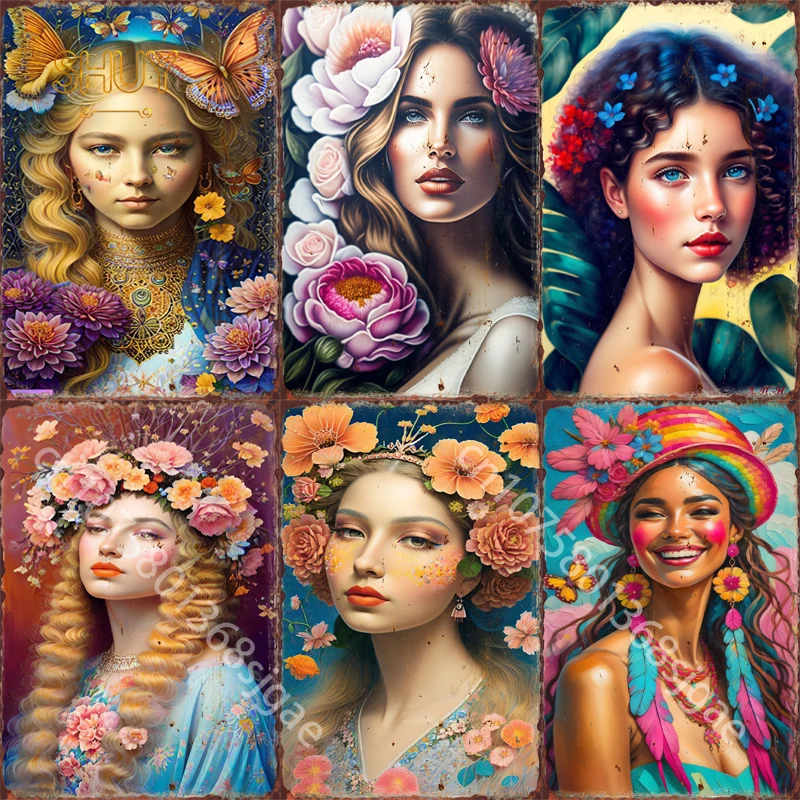Vintage Flower Beauty Metal Tin Signs for Home Bedroom Wall Art Decor Living Room Cafe Shop Plaques Dorm Background Retro Poster
Vintage Flower Beauty Metal Tin Signs for Home Bedroom Wall Art Decor Living Room Cafe Shop Plaques Dorm Background Retro Poster