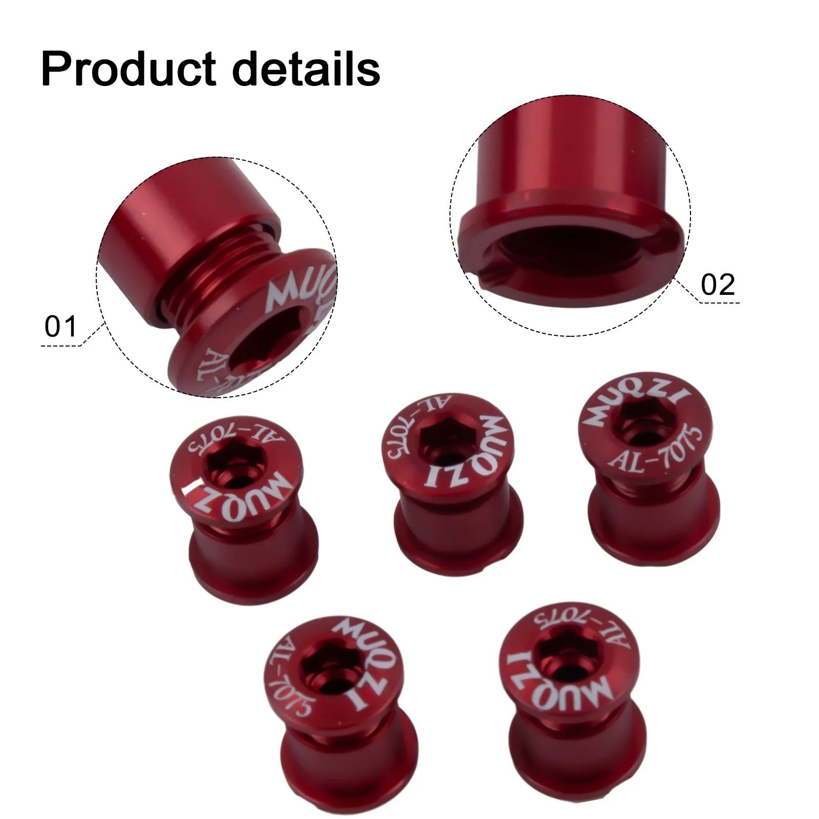 Chainring Nails Bike Chainring Screw 5pcs MTB Road Bike Chainring Bolts Single Double Triple Speeds Screws Aluminum
Chainring Nails Bike Chainring Screw 5pcs MTB Road Bike Chainring Bolts Single Double Triple Speeds Screws Aluminum
