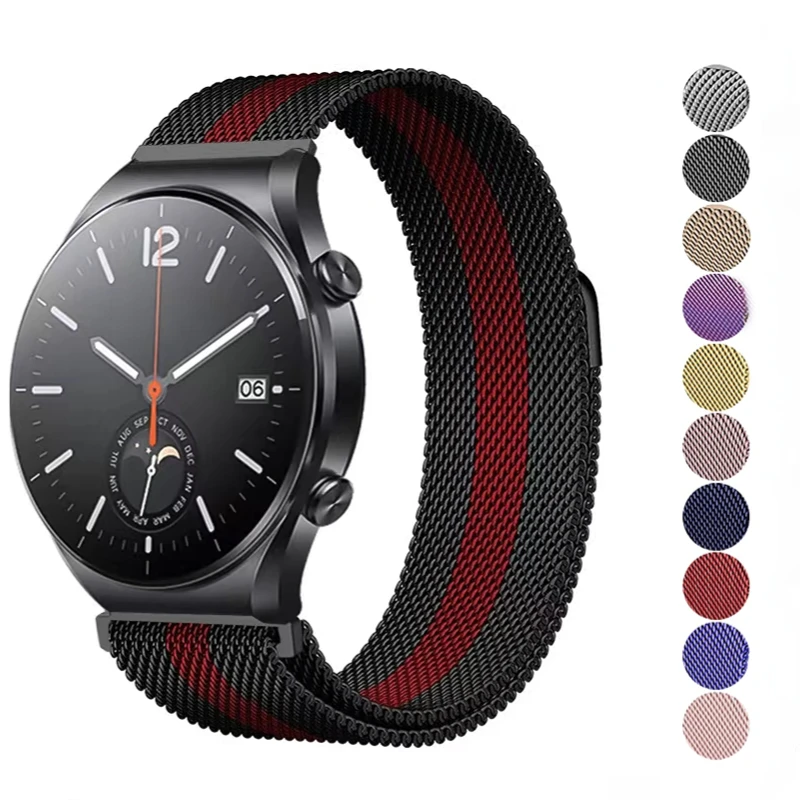 

22mm 20mm Milanese Watchband For Samsung Galaxy watch 5 4 3 amazfit gtr Metal magnetic bracelet strap For Huawei watch GT2/3 Pro